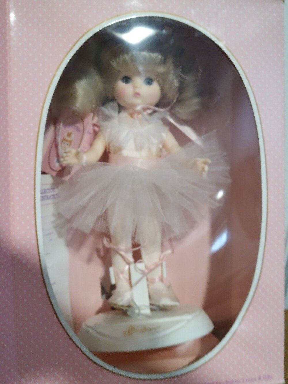 effanbee 'lil innocents 9" pink ballerina doll in box